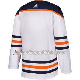 Edmonton Oilers Blank Adidas Wit Authentic Shirt - Mannen